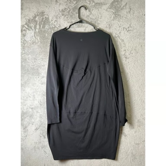 Dresses & Skirts - Minimalist Black Long Sleeve Shift Dress